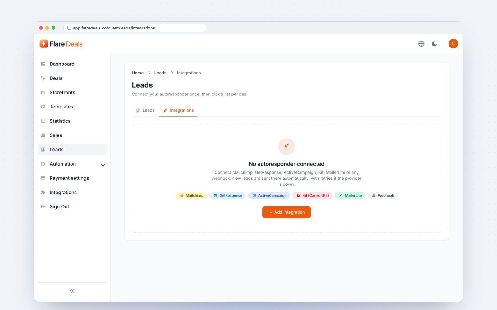 Autoresponder connections